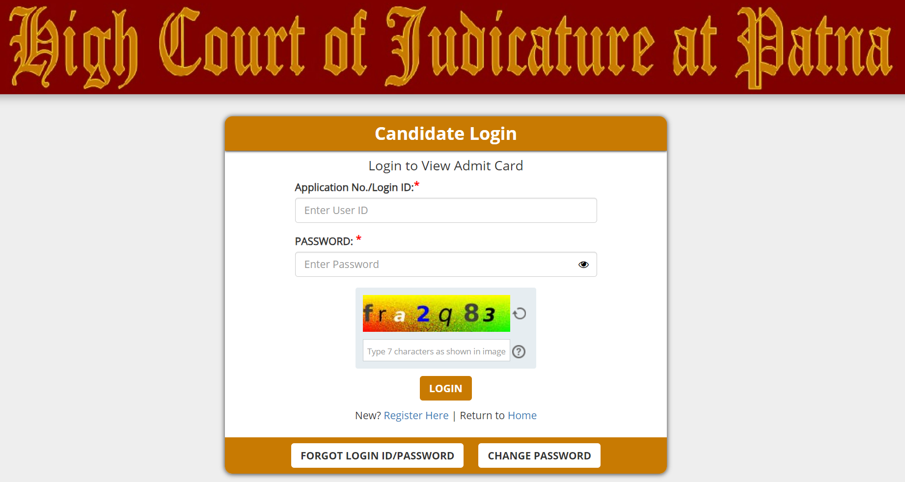 Patna HC Personal Assistant Admit Card
